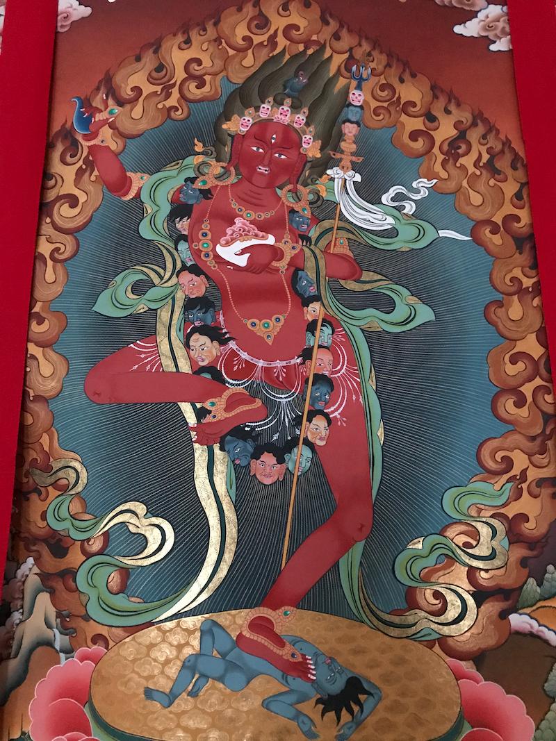 Painting of a Tibetan healing goddess